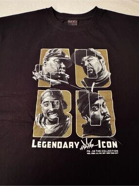 Vintage FUBU ICON Hip Hop Oversized T Shirt Sz Large Streetwear 2Pac Biggie Cube
